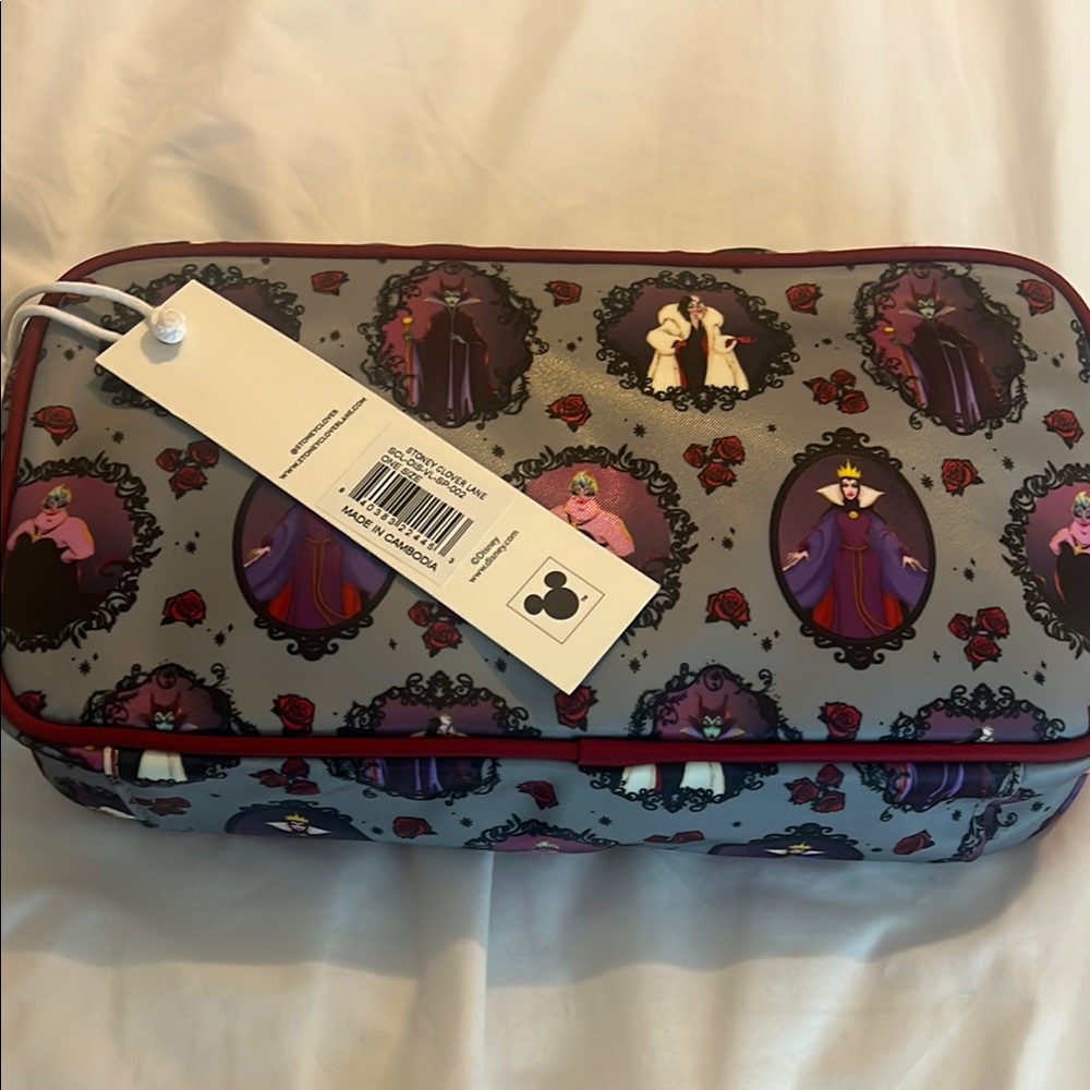 Stoney Clover Lane Villains Cosmetic Bag - Gray and Purple